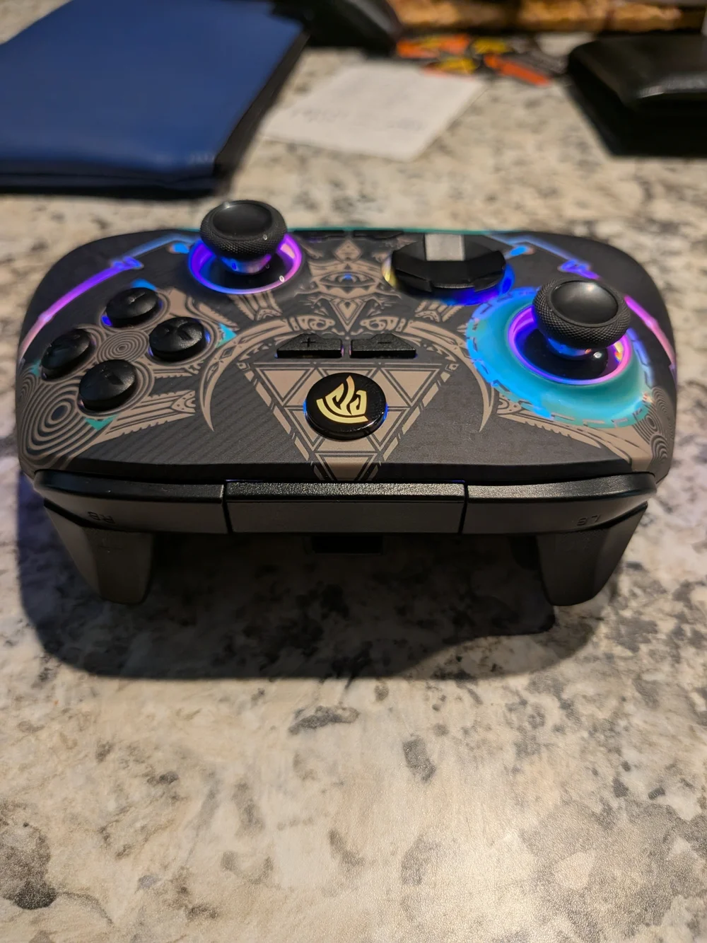 Aolion Wireless Bluetooth Hall Remote Stick Trigger Game Controller Dual Vibrati